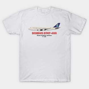 Boeing B747-400 - Saudi Arabian Airlines T-Shirt